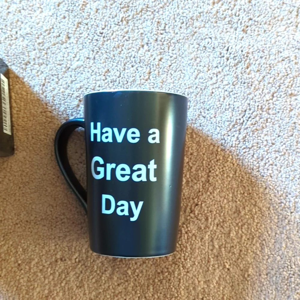 LaTazas Coffee or Cocoa Mug..New  SALE  FINGER ON BOTTOM OF MUG SALE